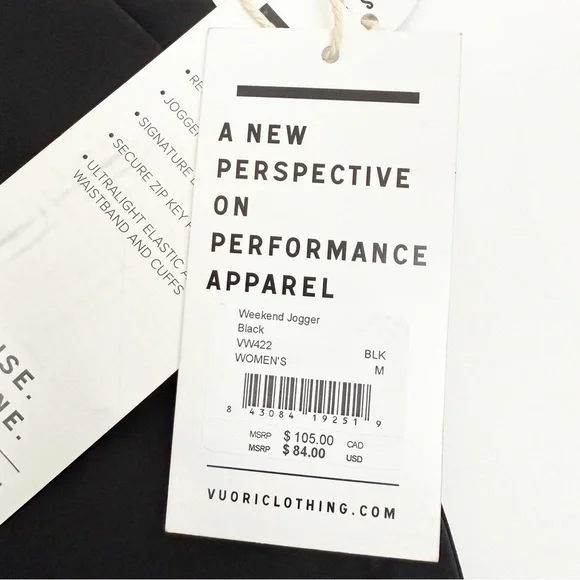 Vuori Weekend Jogger Black - Picture 10 of 11